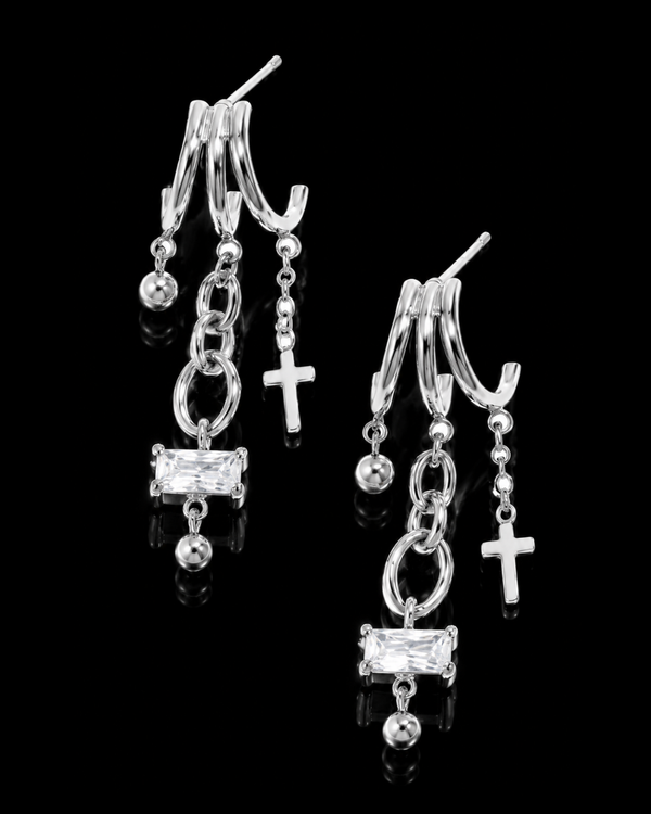 Обеци | Royal Cross Drop