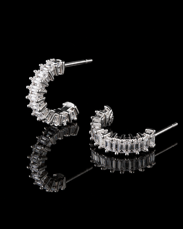 Обеци | Crystal Edge Hoops